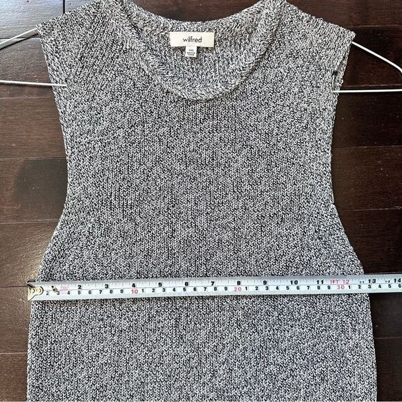Aritzia Wilfred Palmier Sleeveless Marble Knit Sweater Sz XXS - Picture 14 of 15